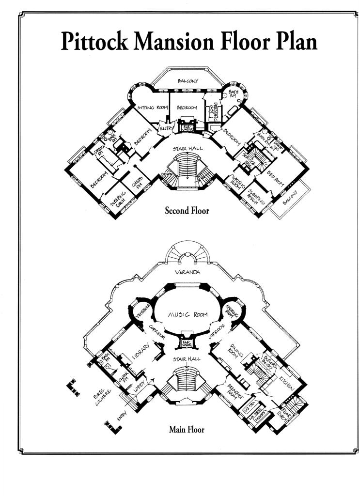 Pittock Mansion Floor Plan 1 Fixed Points